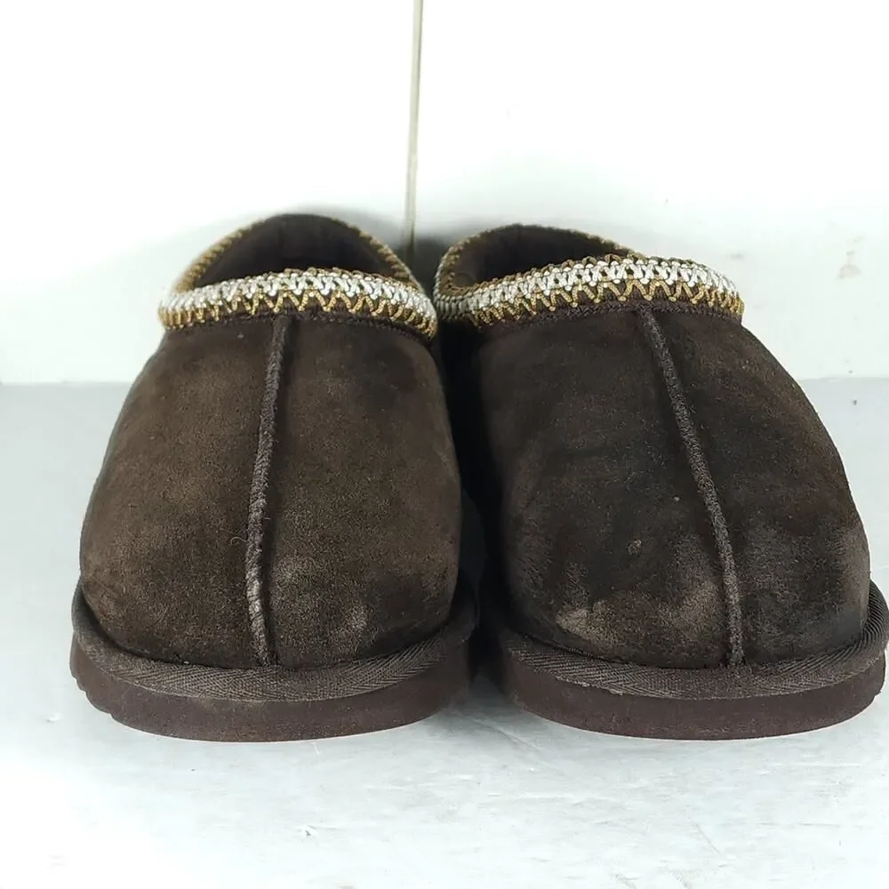UGG Men's Tasman II US 8 Dusted Cocoa Suede Sheepskin Lined Slippers Shoes